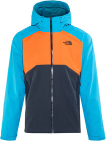 north face blue and orange jacket